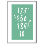 Siffror 61x91cm enkel pedagogisk barntavla