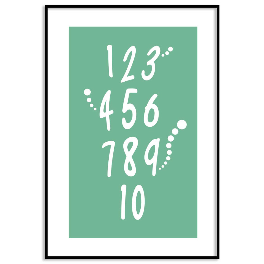 Siffror 61x91cm enkel pedagogisk barntavla
