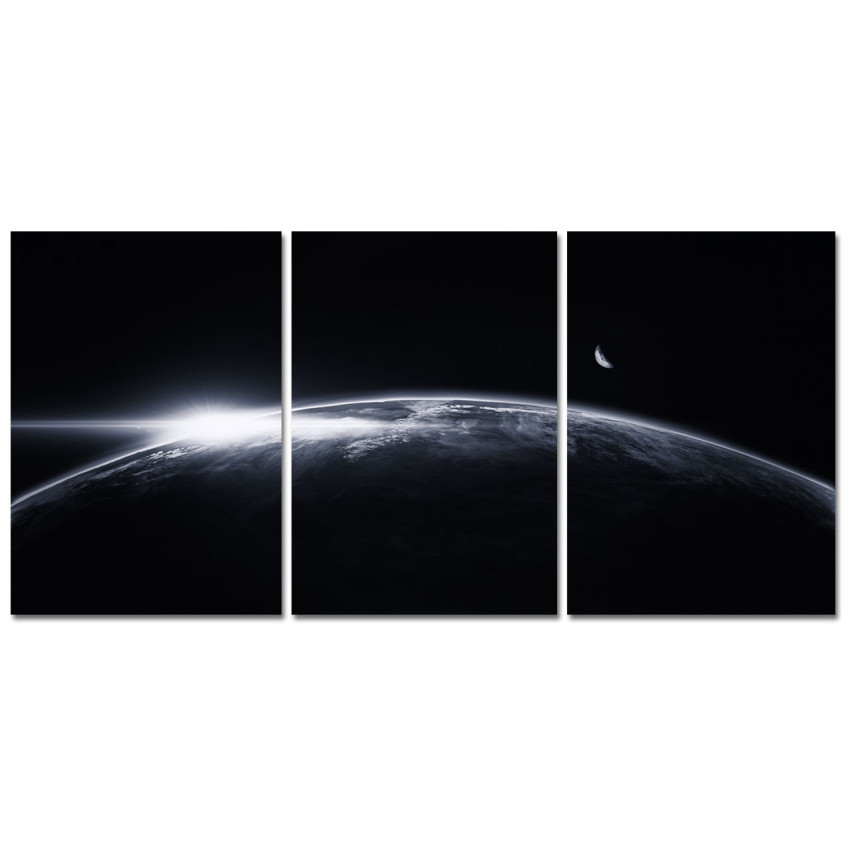 Earth Horizon - Poster in Three Pieces