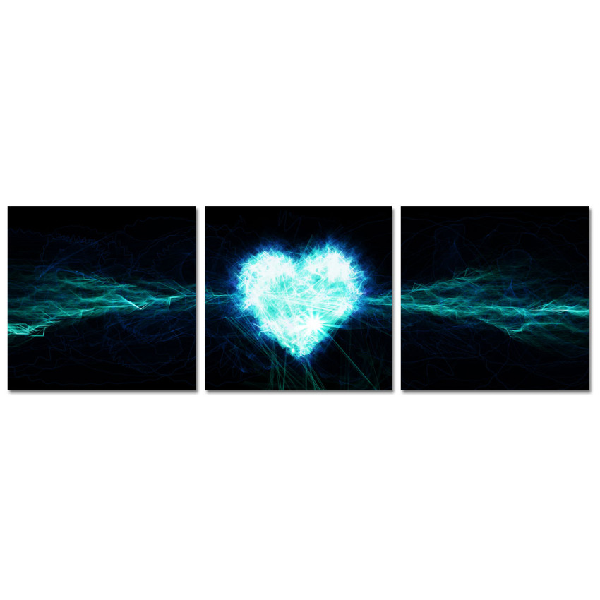 Electro Hj&auml;rta - Tredelad Turkos / Svart Poster