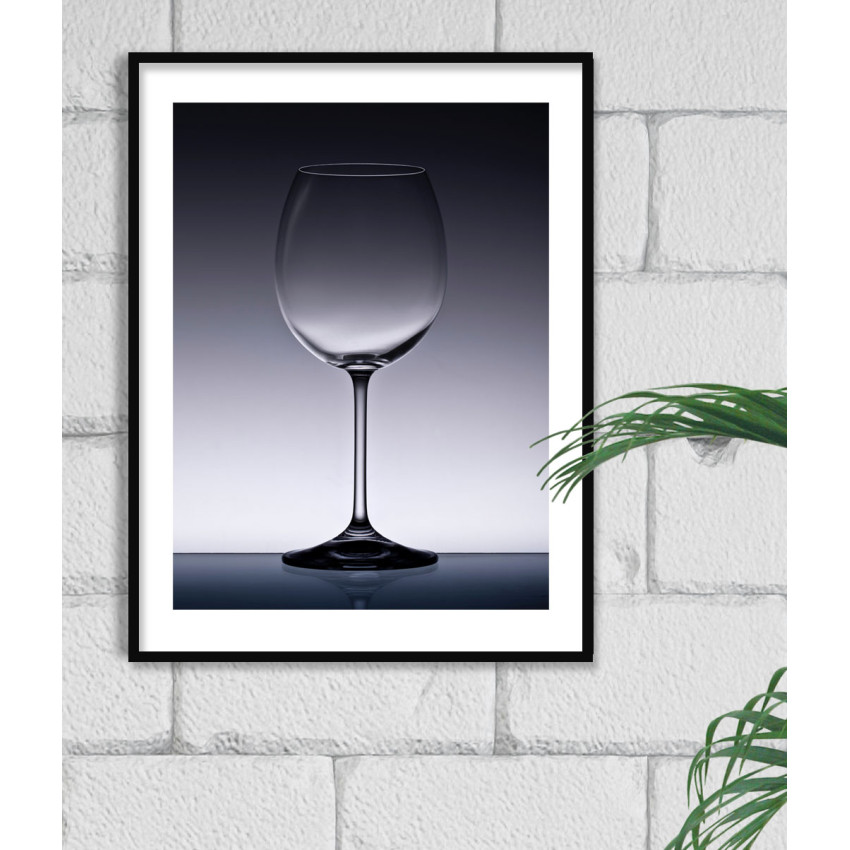Tomt Vinglas - Enkel Poster