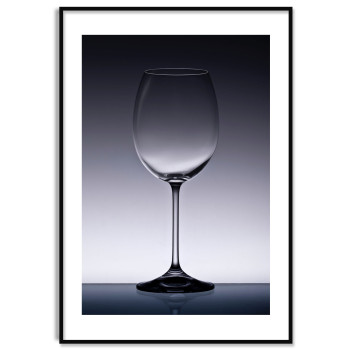 Tomt Vinglas - Enkel Poster