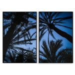 Exotic palmtrees 50x70 cm x 2 posters