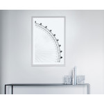 Ferris Wheel - Black and White Poster