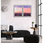 Field full of Purple Flowers - Two Piece Poster