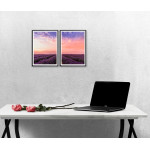 Field full of Purple Flowers - Two Piece Poster