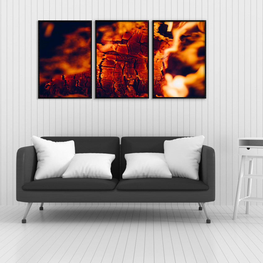 Fire - Poster in Three Pieces