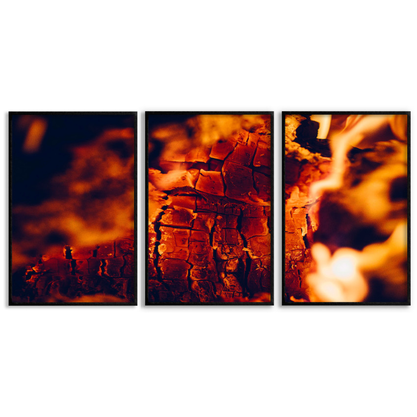 Fire - Poster in Three Pieces
