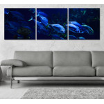 Akvarium p&aring; V&auml;ggen - Tredelad Poster