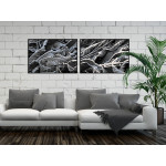 Frozen Leaves - Two Pieces Poster