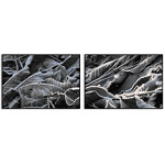 Frozen Leaves - Two Pieces Poster
