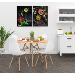 Frying pan and bowls - 40x50cm x 2