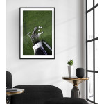 Golf bag clubs 50x70cm Sports poster