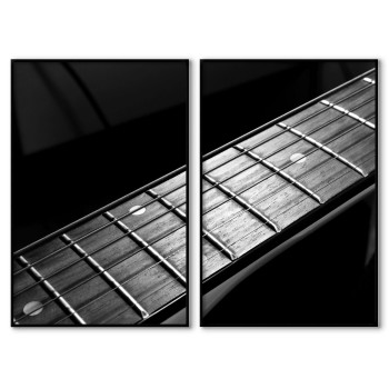 Hals p&aring; elgitarr 40x50cm x 2 musik posters