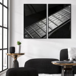 Guitar neck  40x50cm x 2 music posters
