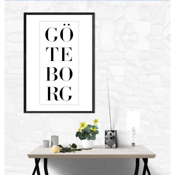 Göteborg - Enkel text poster