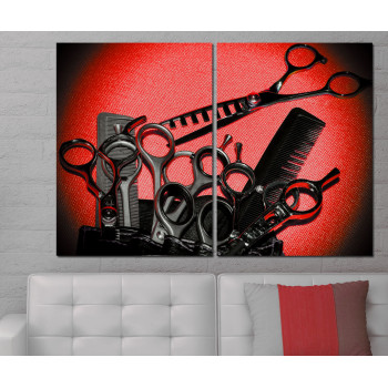 Hairdressers Scissors - Poster in Two Pieces