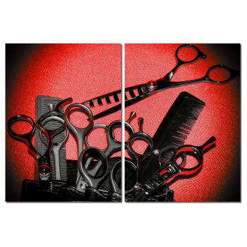 Hairdressers Scissors - Poster in Two Pieces