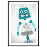 Rolig robot 50x70cm s&ouml;t barntavla | Fri frakt