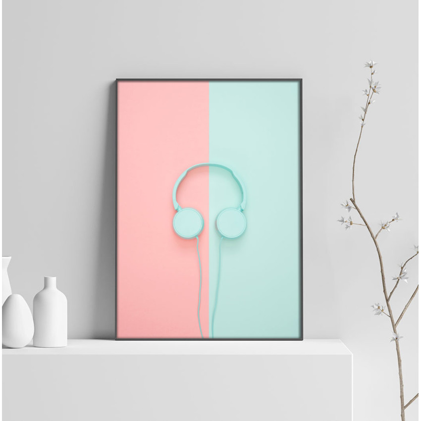 Headphones - Simple Poster