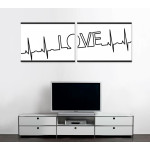 Hjärta puls & love - Stor uppdelad tavla