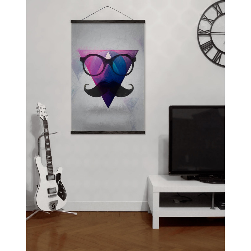 Hipster Mustasch and Glasses - Big Poster