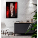 Inspiration f&ouml;r Livet Citat - Enkel R&ouml;d Svart Poster med Text