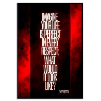 Inspirational Life Quote - Simple Red Poster