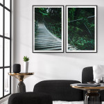 Jungle bridge - Two Piece Poster