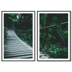 Jungle bridge - Two Piece Poster