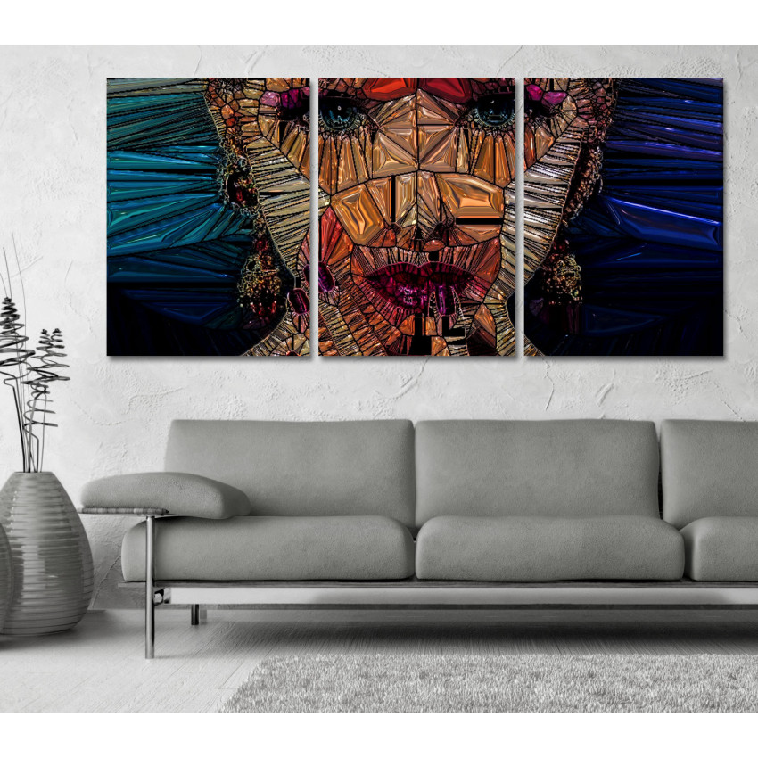 Lady made of Glass - Poster in Three Pieces