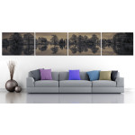 Lake and Trees - Poster in Four Pieces