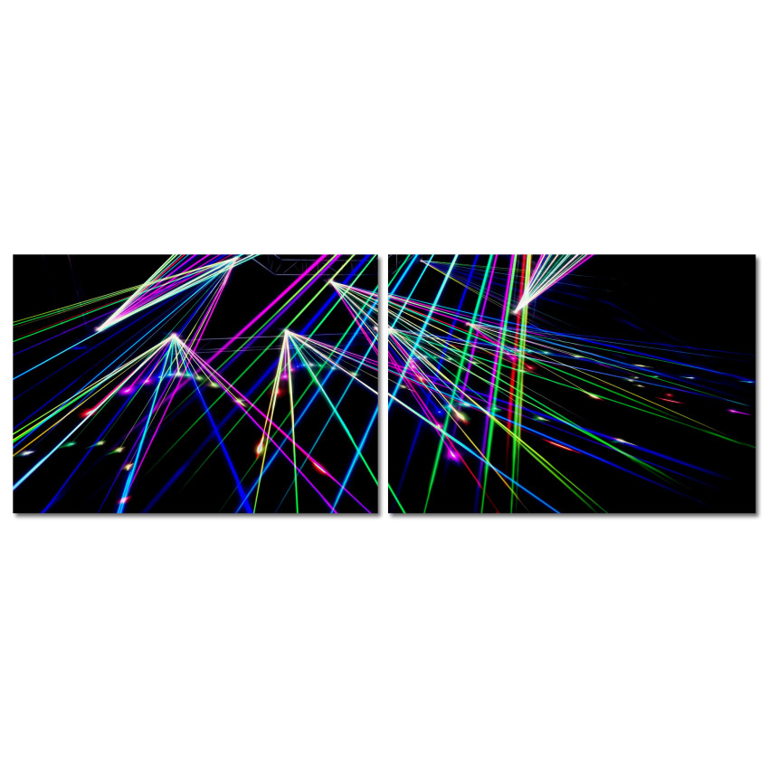 Laser Show - Poster in Two Pieces