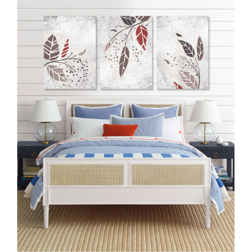 Leaves and Branches - Poster in Three Pieces