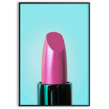Läppstift - Turkos Rosa Fashion Poster