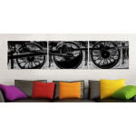 Locomotive Close Up - Poster in Three Pieces