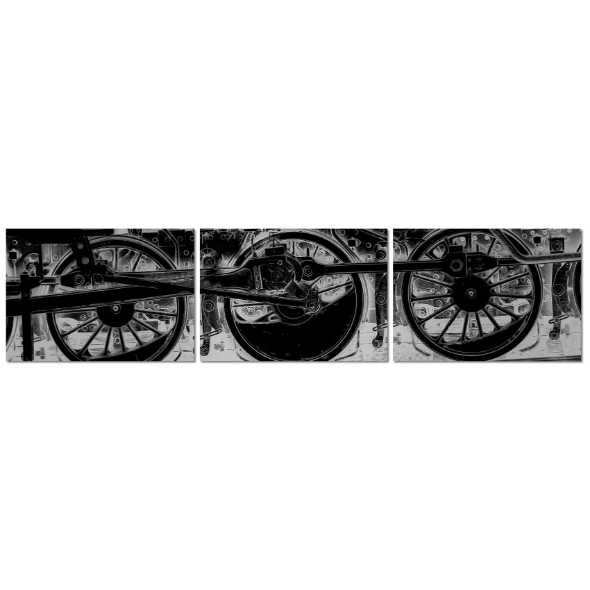 Locomotive Close Up - Poster in Three Pieces
