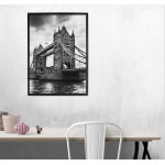 London Bridge Tower England - Black and White Poster