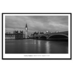 London England - Simple Black and White Poster