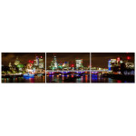 London Skyline i Neon - Tredelat Motiv