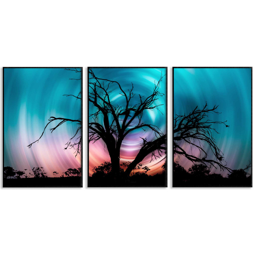 Magisk natur 50x70cm x 3 f&auml;rgstarka posters | Fri frakt