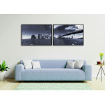 Manhattan New York - Panorama Poster i Tv&aring; Delar