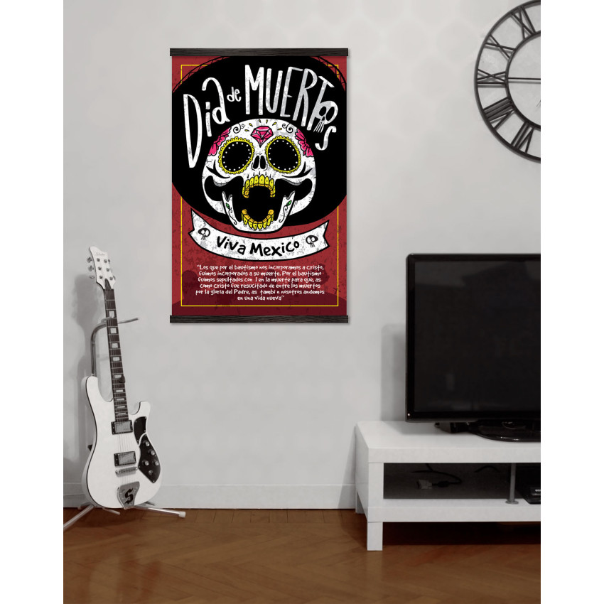 Mexican Skull and Prayer - Big Poster