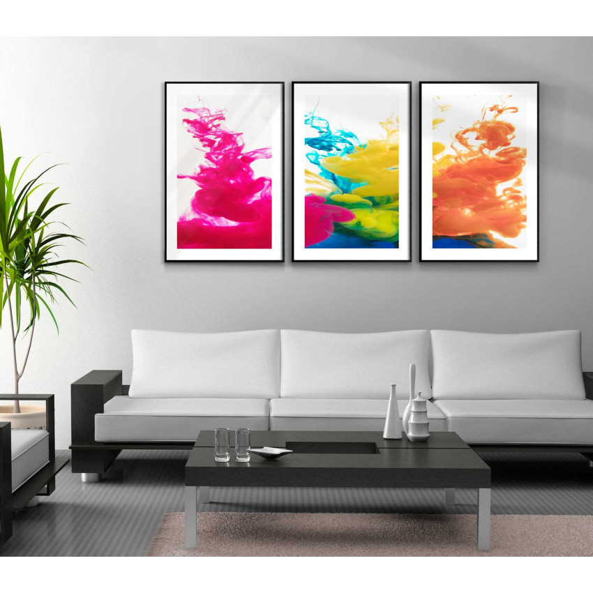 Modern art colors - Three piece picture