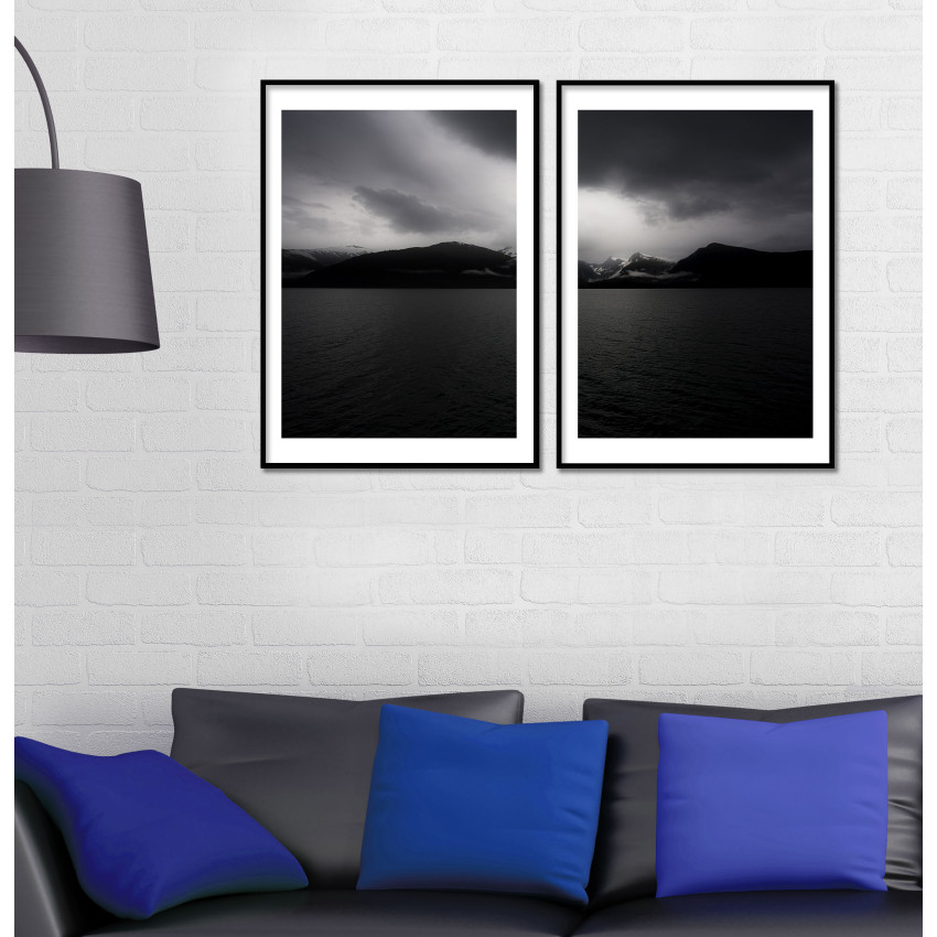 Mountains and Ocean - Two Piece Poster