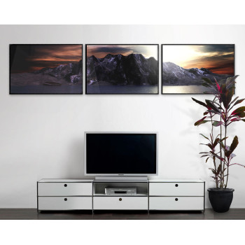 Mountains Panorama - Poster in Three Pieces