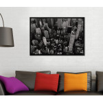 New York Skyscrapers - Big Black and White Poster