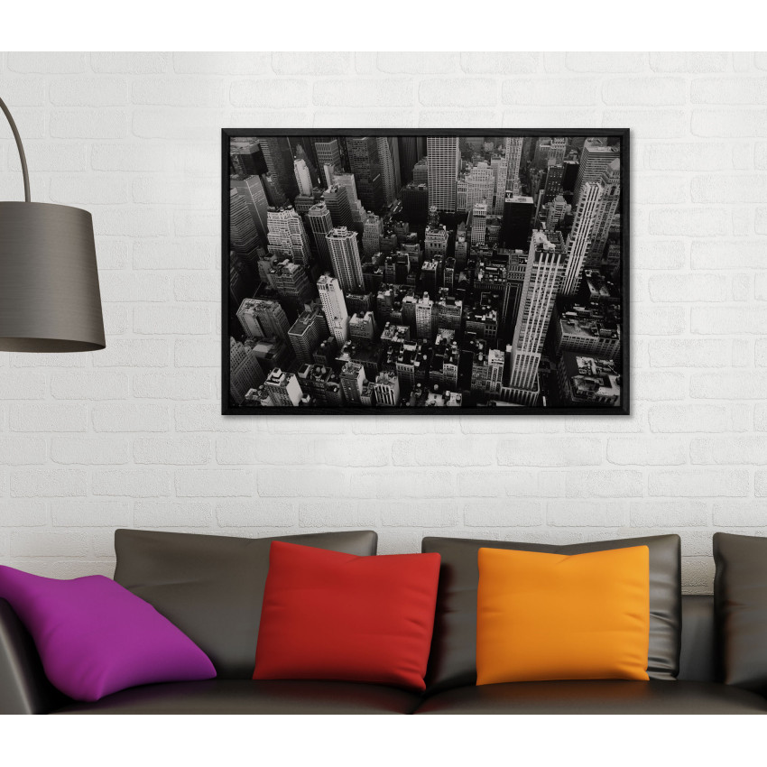 New York Skyscrapers - Big Black and White Poster