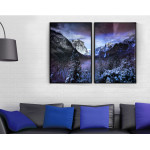 Nordisk m&ouml;rk natur 50x70 cm x 2 posters