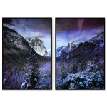 Nordisk m&ouml;rk natur 50x70 cm x 2 posters